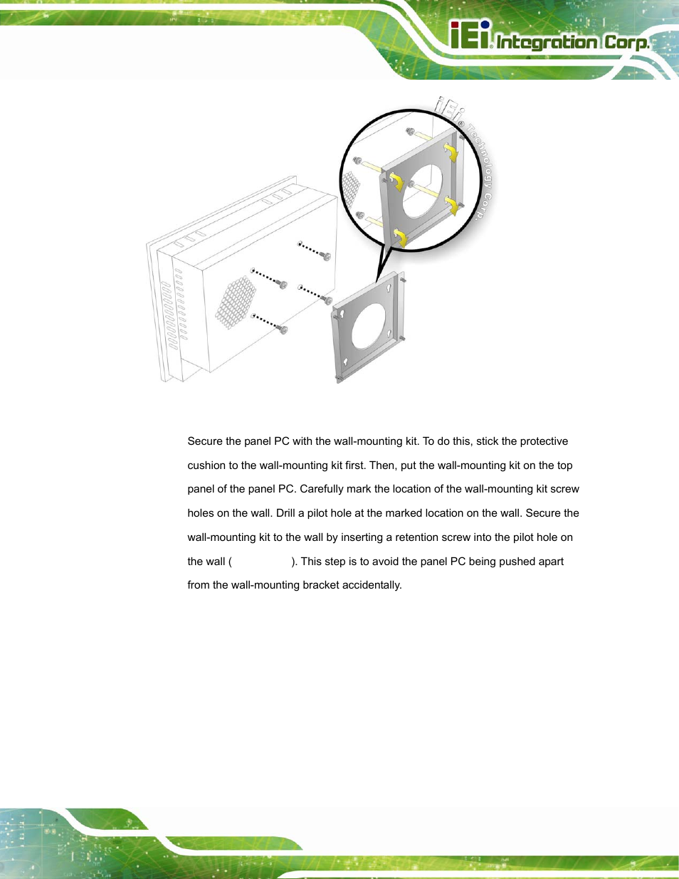 Figure 4-20: mount the chassis | IEI Integration PPC-37xx-N270 v2.20 User Manual | Page 61 / 162