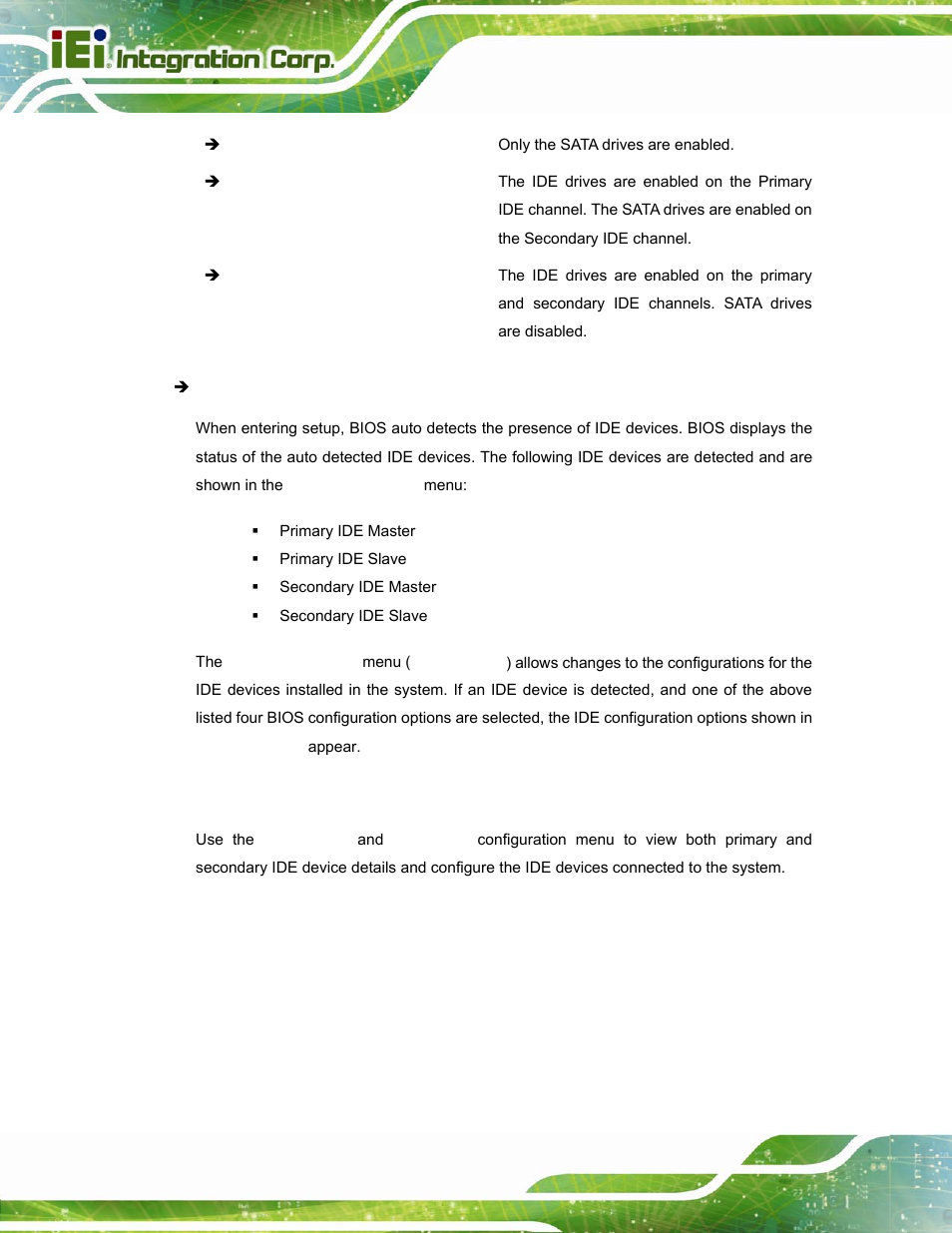 1 ide master, ide slave | IEI Integration PPC-37xx-N270 v2.20 User Manual | Page 84 / 162