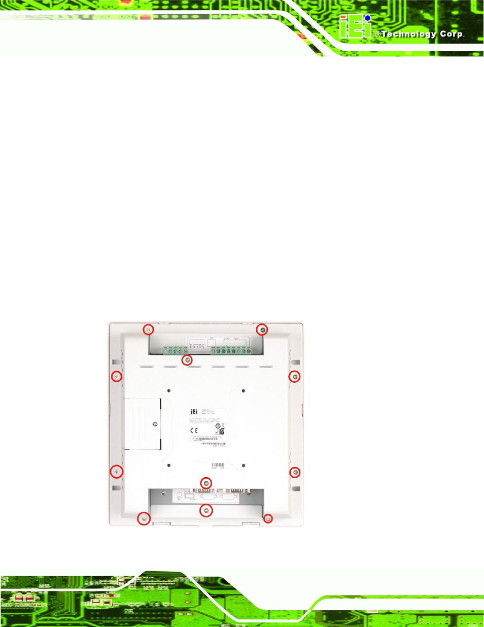 3 installation and configuration steps, 4 rear panel removal, Nstallation and | Onfiguration, Teps, Anel, Emoval, Figure 2-1: rear panel retention screws | IEI Integration ACT-457A User Manual | Page 23 / 67