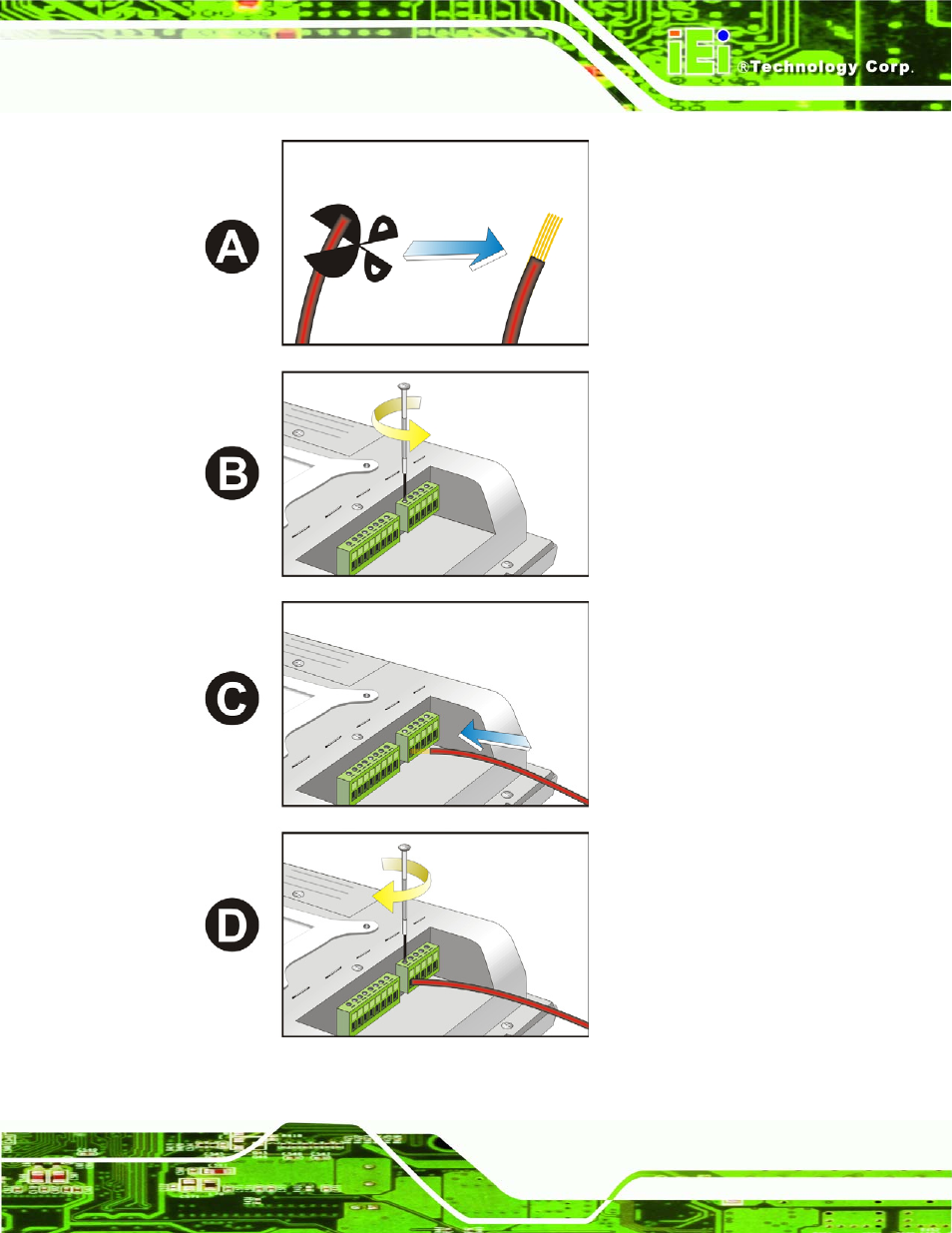 Figure 2-17: digital i/o cable installation | IEI Integration ACT-457A User Manual | Page 37 / 67