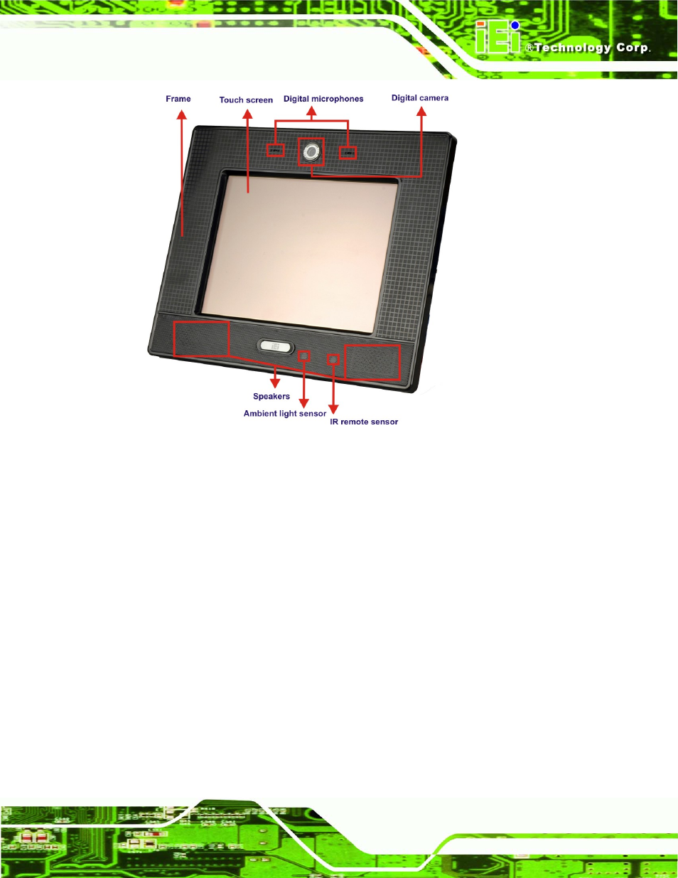 2 rear panel, Figure 1-2: afl-4 series-n270 front view | IEI Integration AFL-4 series-N270 v1.05 User Manual | Page 19 / 165