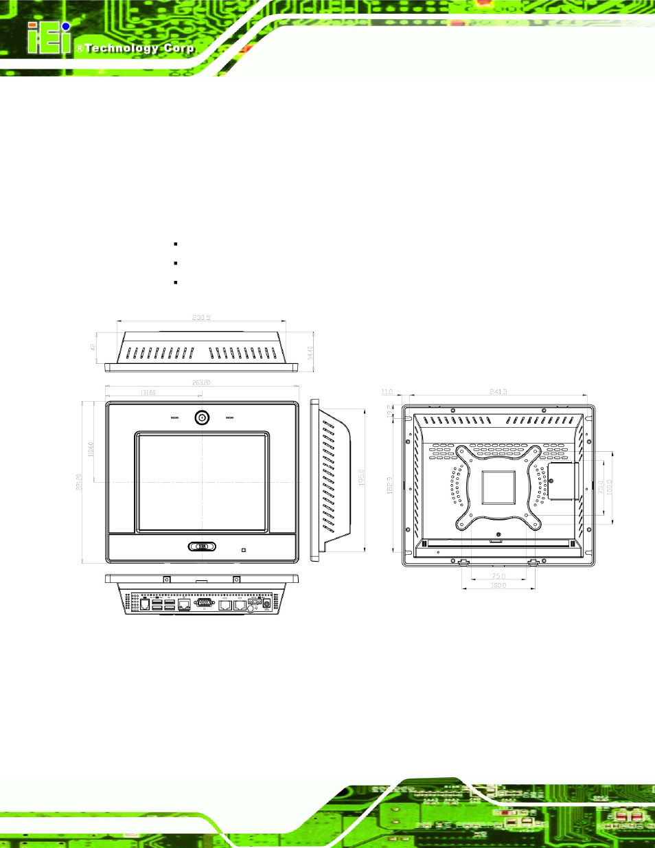 1 afl-408a/b-n270 dimensions, Imensions, Figure 2-1: afl-408a/b-n270 dimensions (mm) | 1 dimensions | IEI Integration AFL-4 series-N270 v1.05 User Manual | Page 26 / 165