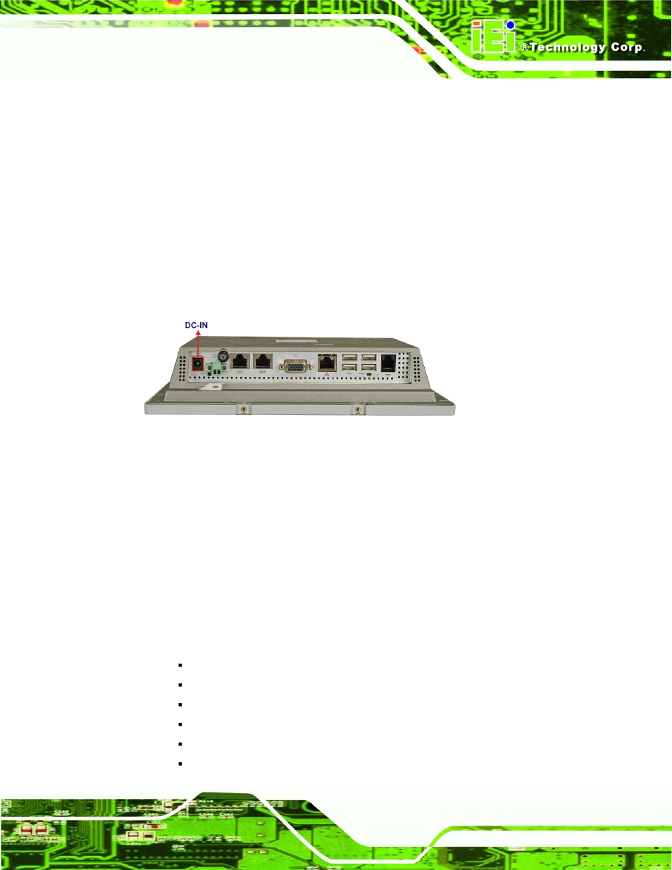 2 power adapter, 3 power connector, 1 usb bluetooth module | Ireless, Onnections, Figure 2-10: power connector, 8 wireless connections | IEI Integration AFL-4 series-N270 v1.05 User Manual | Page 35 / 165