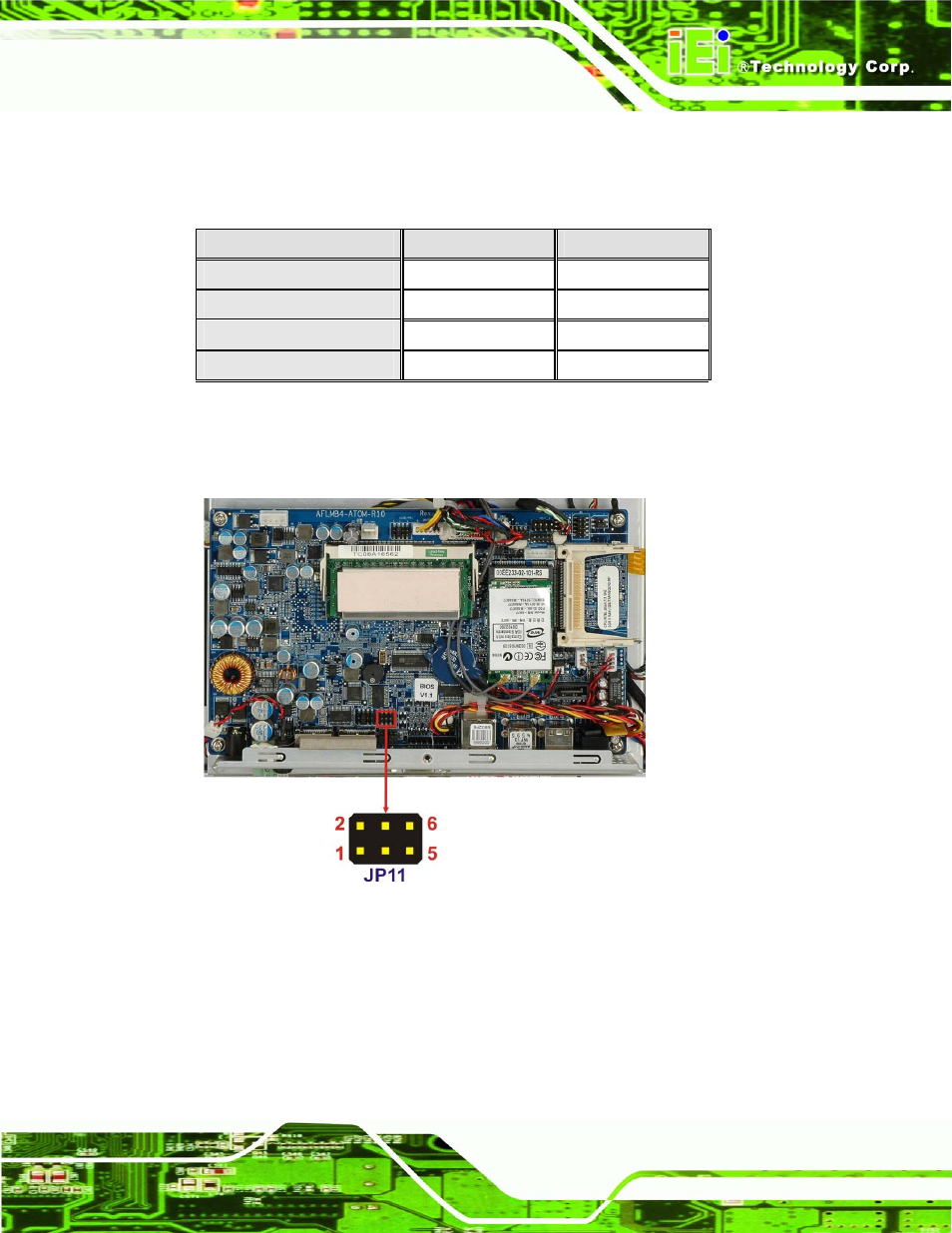 6 com3 rs-232/422/485 serial port select jumper, Table 4-5: com3 tx function select jumper settings | IEI Integration AFL-4 series-N270 v1.05 User Manual | Page 55 / 165