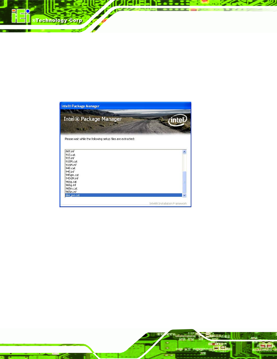 3 chipset driver installation, Hipset, River | Nstallation, Figure 7-3: chipset driver screen | IEI Integration AFL-4 series-N270 v2.20 User Manual | Page 120 / 168