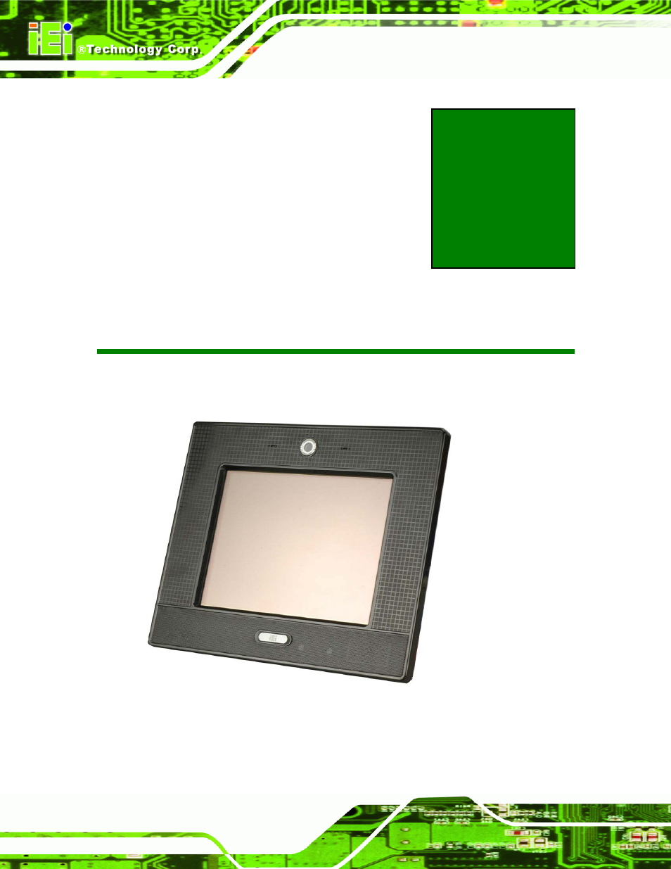 1 introduction, 1 afl-4 series-n270 flat panel pc overview, Afl-4 | Eries, N270, Anel, Verview, Figure 1-1: afl-4 series-n270 flat panel pc, 1introduction | IEI Integration AFL-4 series-N270 v2.20 User Manual | Page 16 / 168