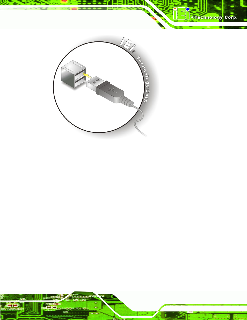 12 faceplate installation, Aceplate, Nstallation | Figure 4-31: usb device connection | IEI Integration AFL-4 series-N270 v2.20 User Manual | Page 73 / 168