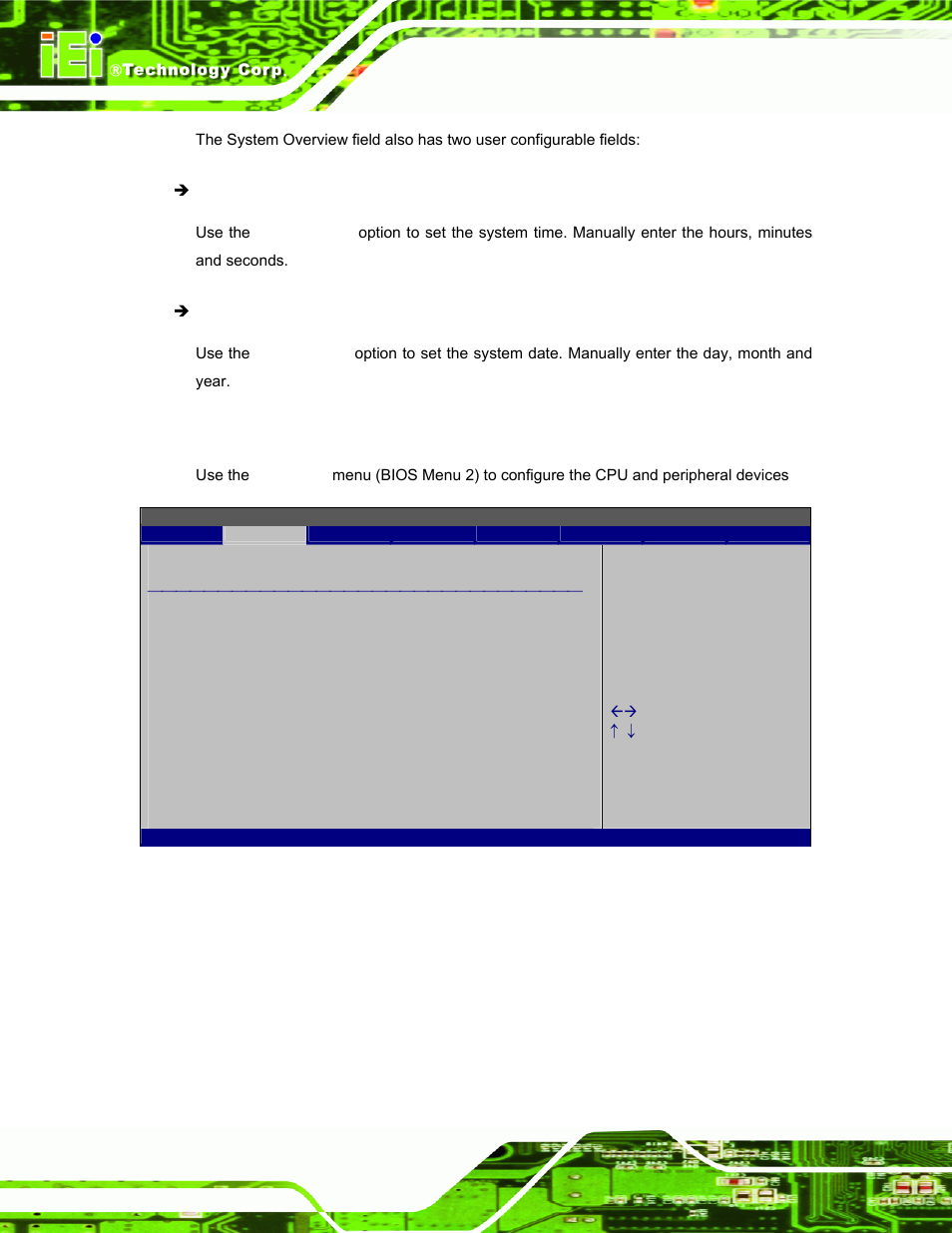 3 advanced, Dvanced, Bios menu 2: advanced | IEI Integration AFL-W19A_W19B_17D_W15A-GM45 v2.20 User Manual | Page 43 / 151