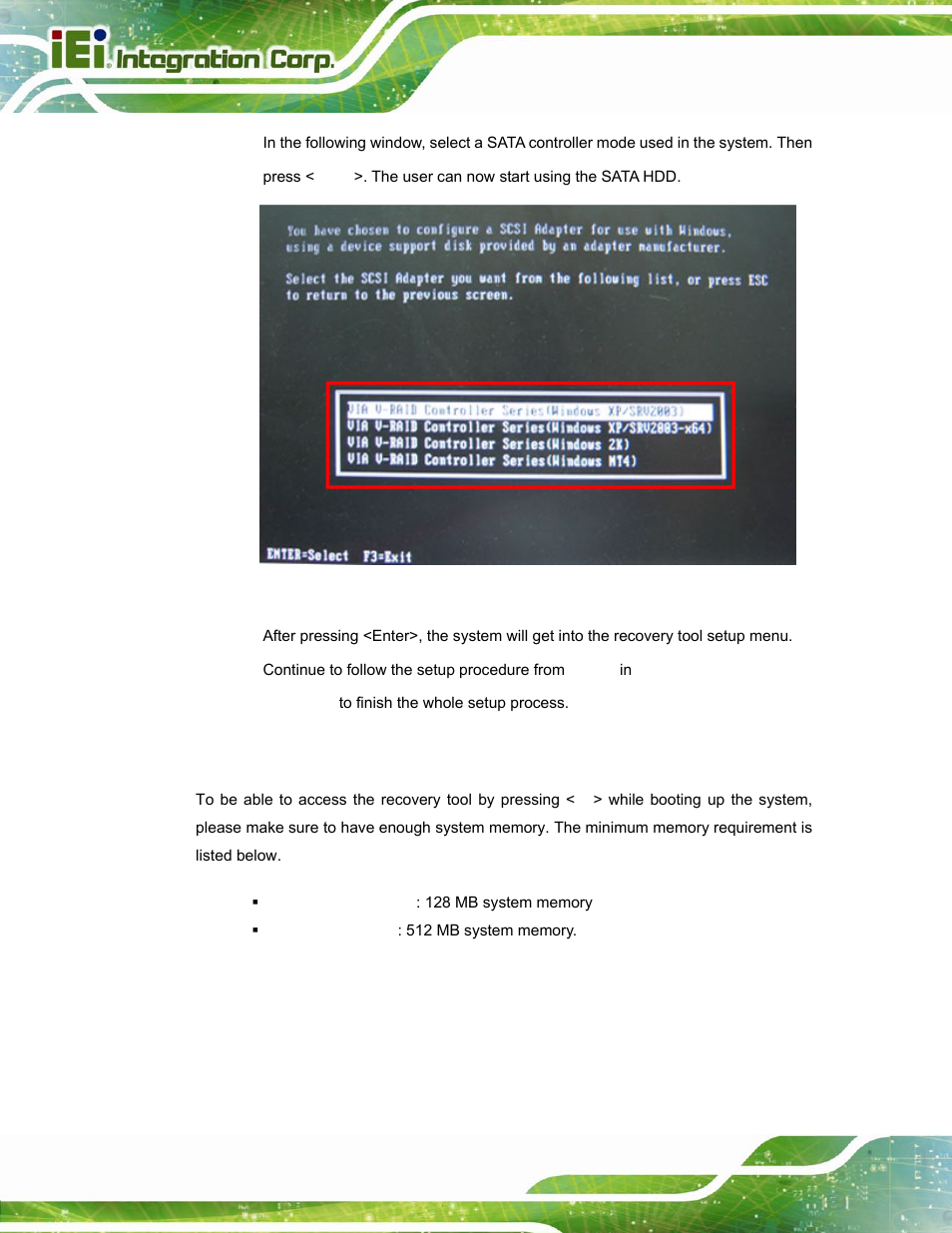 C.7.2 system memory requirement | IEI Integration AFL-W15A_17D-GM45 v3.00 User Manual | Page 137 / 148