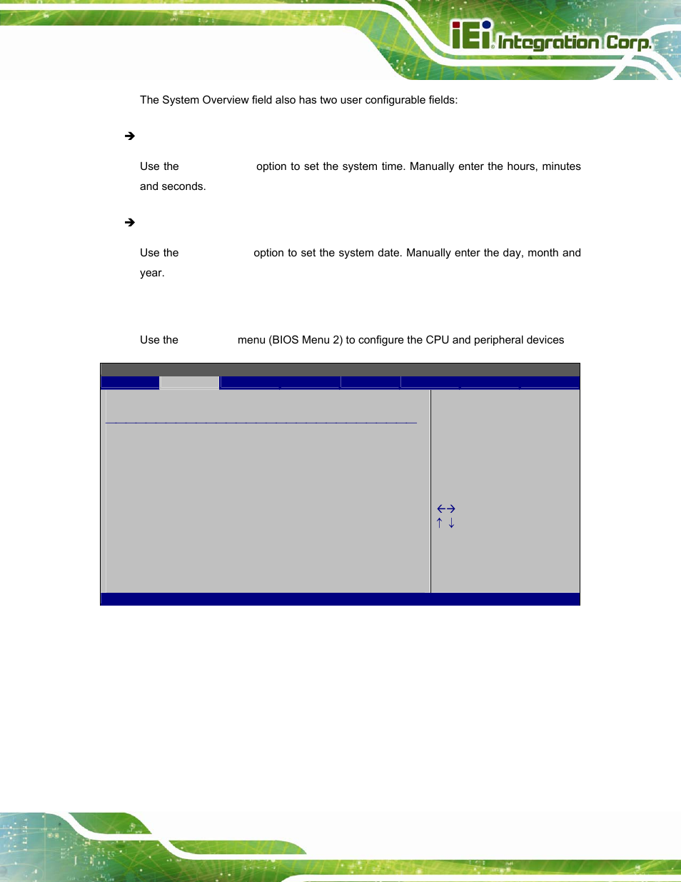 3 advanced, Dvanced, Bios menu 2: advanced | IEI Integration AFL-W15A_17D-GM45 v3.00 User Manual | Page 40 / 148