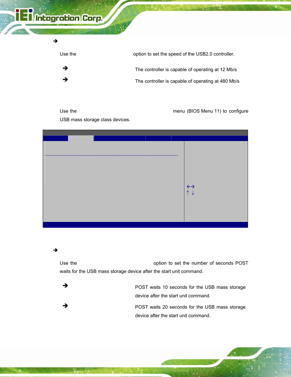 1 usb mass storage device configuration | IEI Integration AFL-W15A_17D-GM45 v3.00 User Manual | Page 59 / 148