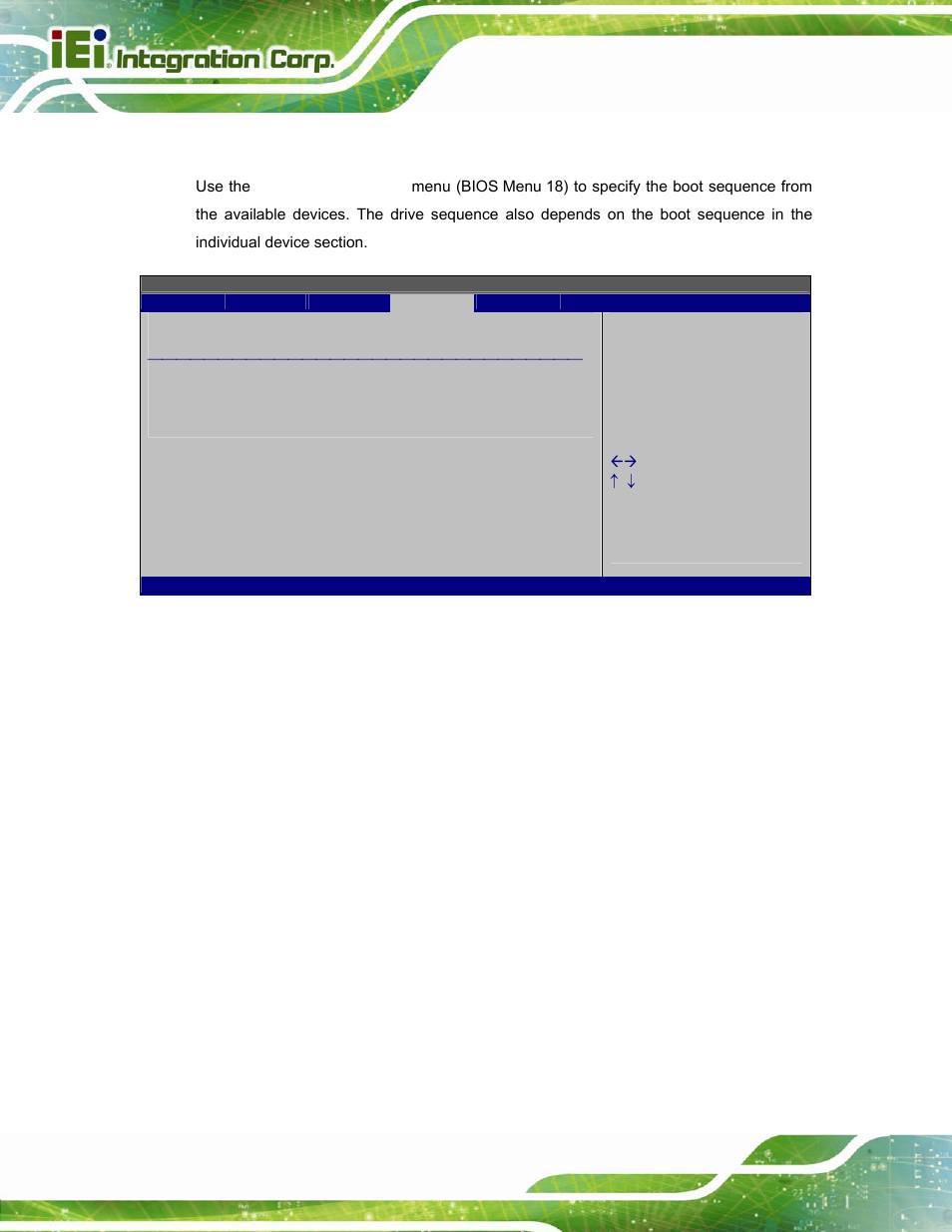 2 boot device priority, Bios menu 18: boot device priority settings | IEI Integration AFL-W15A_17D-GM45 v3.00 User Manual | Page 73 / 148