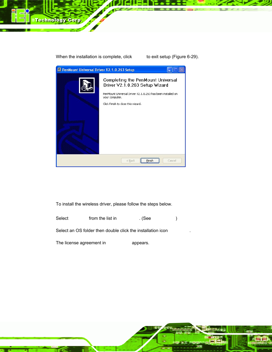 8 wireless driver, Ireless, River | IEI Integration AFL-19i-HM55 v1.01 User Manual | Page 114 / 139