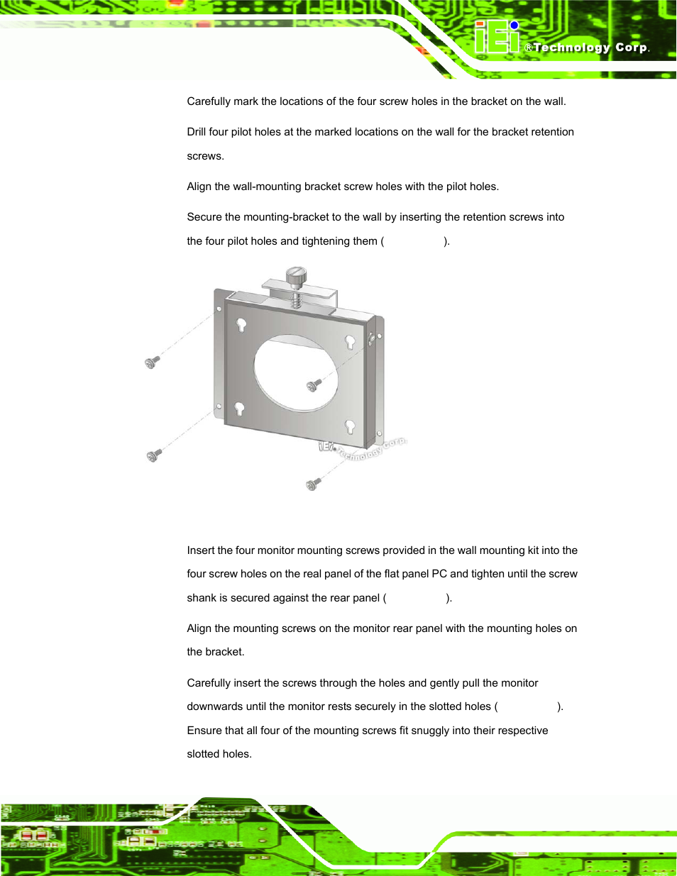 Figure 3-16: wall-mounting bracket | IEI Integration AFL-15i-HM55 v1.20 User Manual | Page 50 / 143