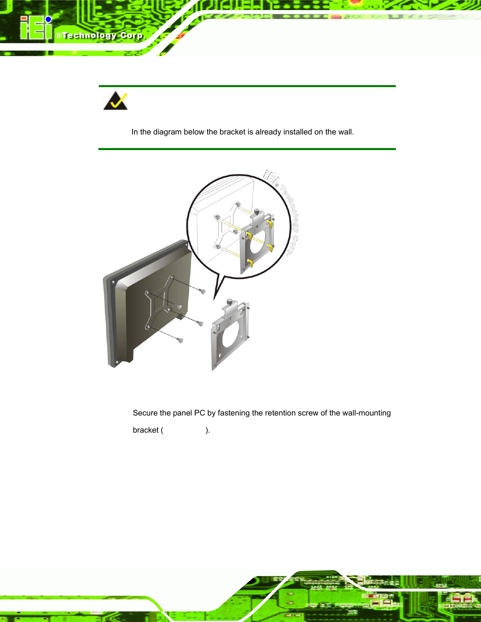 Figure 3-17: chassis support screws | IEI Integration AFL-15i-HM55 v1.20 User Manual | Page 51 / 143