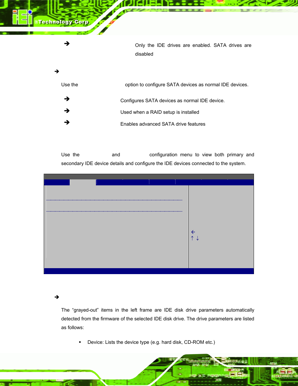 1 ide master, ide slave | IEI Integration AFL-W19A_W19B_17D_W15A-N270 v1.06 User Manual | Page 64 / 125