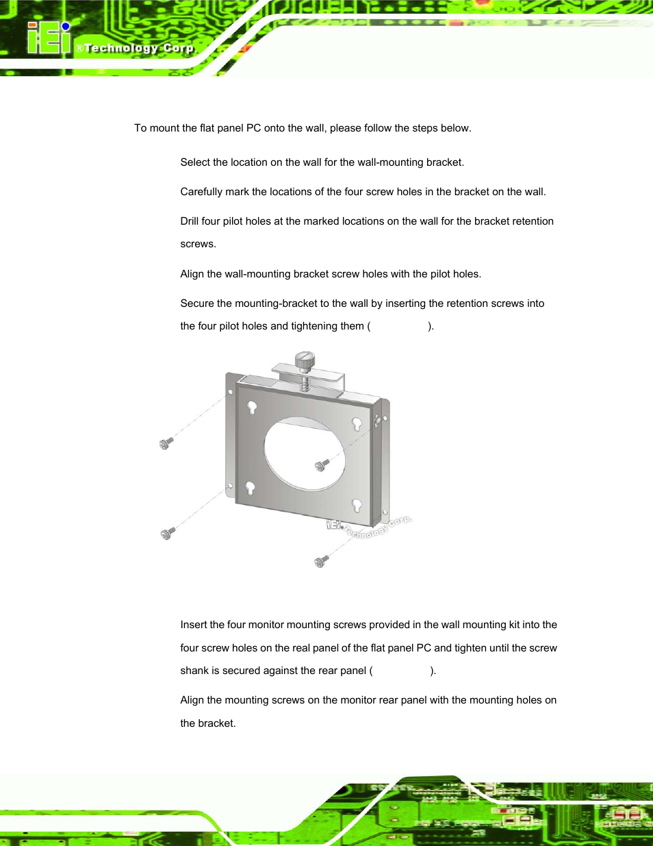 1 wall mounting, Figure 4-12: wall-mounting bracket | IEI Integration AFL-15A_15AE-N270_UMN_v1.01.pdf User Manual | Page 54 / 158