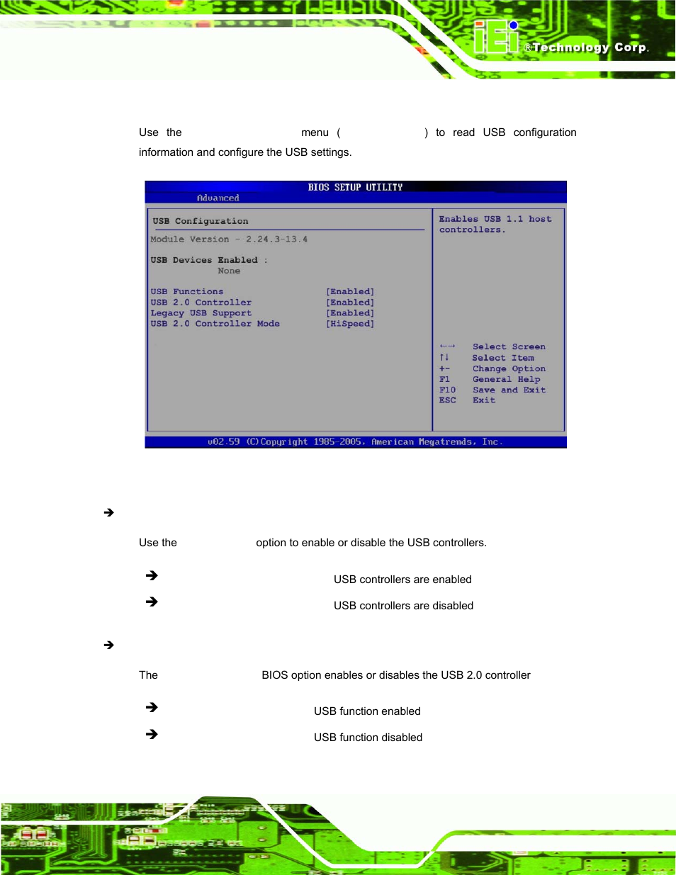 8 usb configuration | IEI Integration AFL-15A_15AE-N270_UMN_v1.01.pdf User Manual | Page 97 / 158