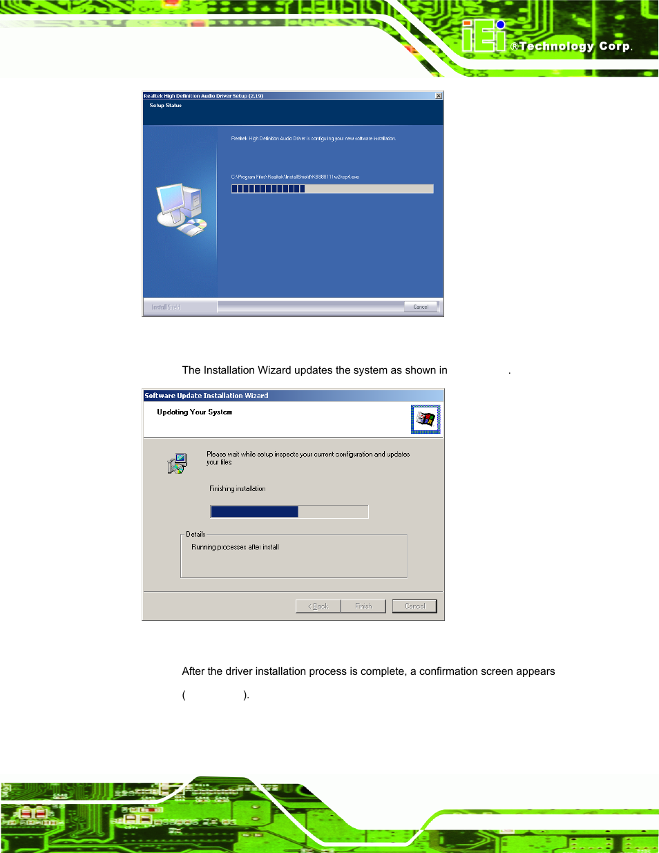 Figure 7-18: audio driver software configuration | IEI Integration AFL-15A-N270 v2.10 User Manual | Page 125 / 159