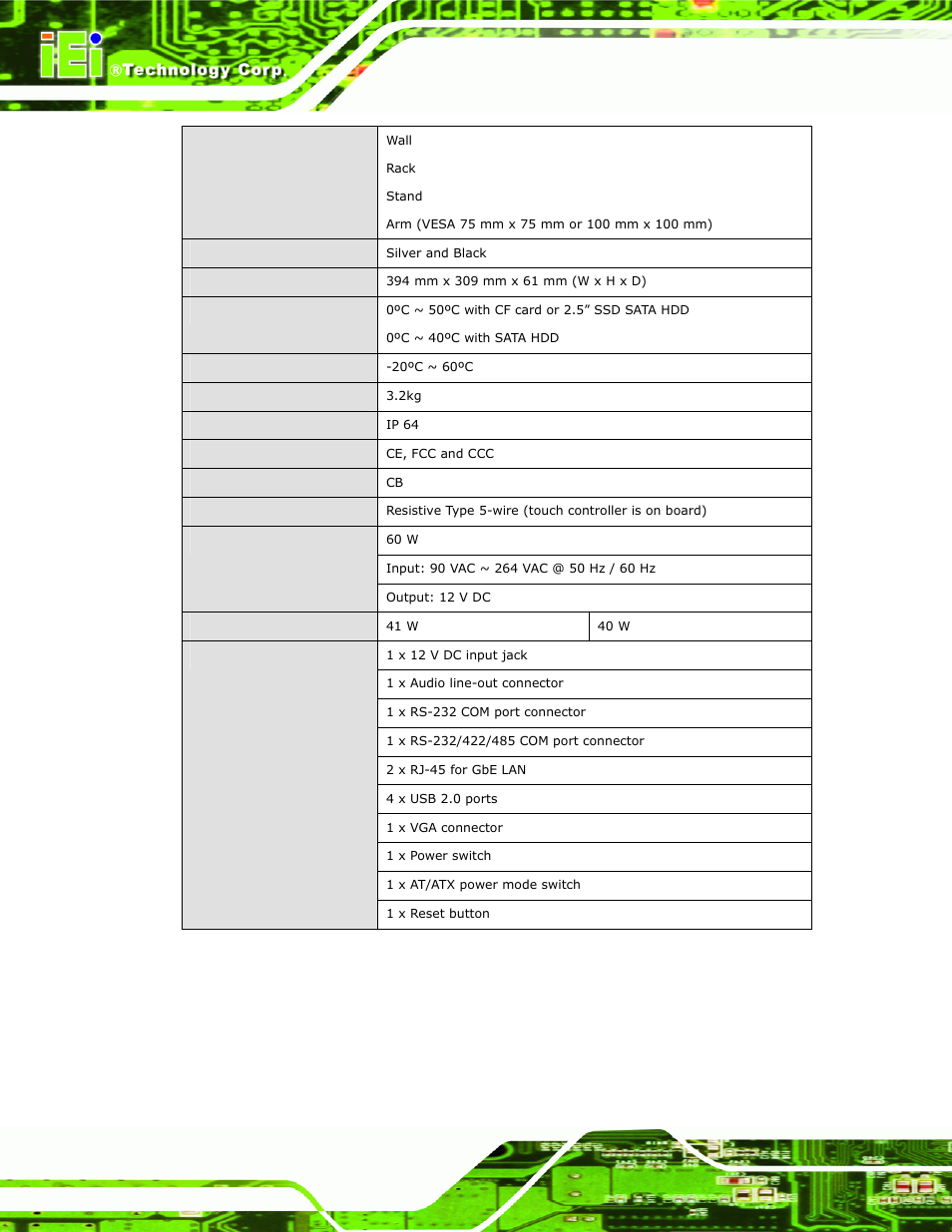 IEI Integration AFL-15A-N270 v2.10 User Manual | Page 20 / 159