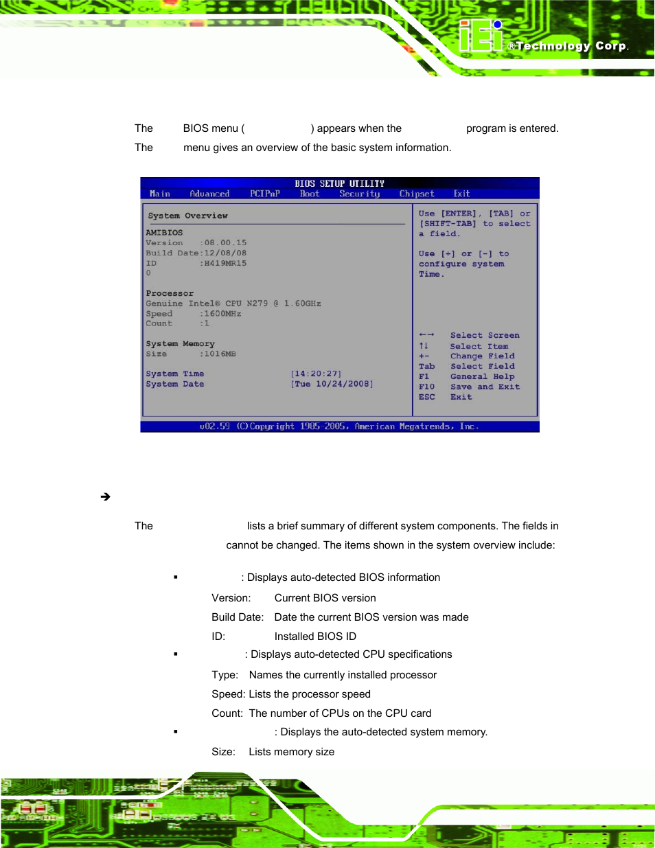 2 main | IEI Integration AFL-15A-N270 v2.10 User Manual | Page 73 / 159