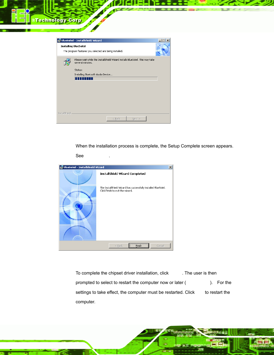 Figure 7-36: installing bluesoleil, Figure 7-36 | IEI Integration AFL-15A-N270 v2.20 User Manual | Page 134 / 158
