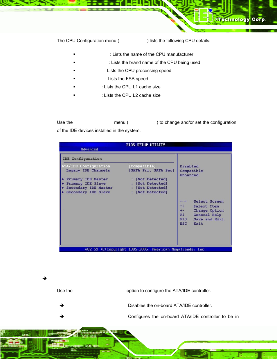 2 ide configuration | IEI Integration AFL-15A-N270 v2.20 User Manual | Page 75 / 158