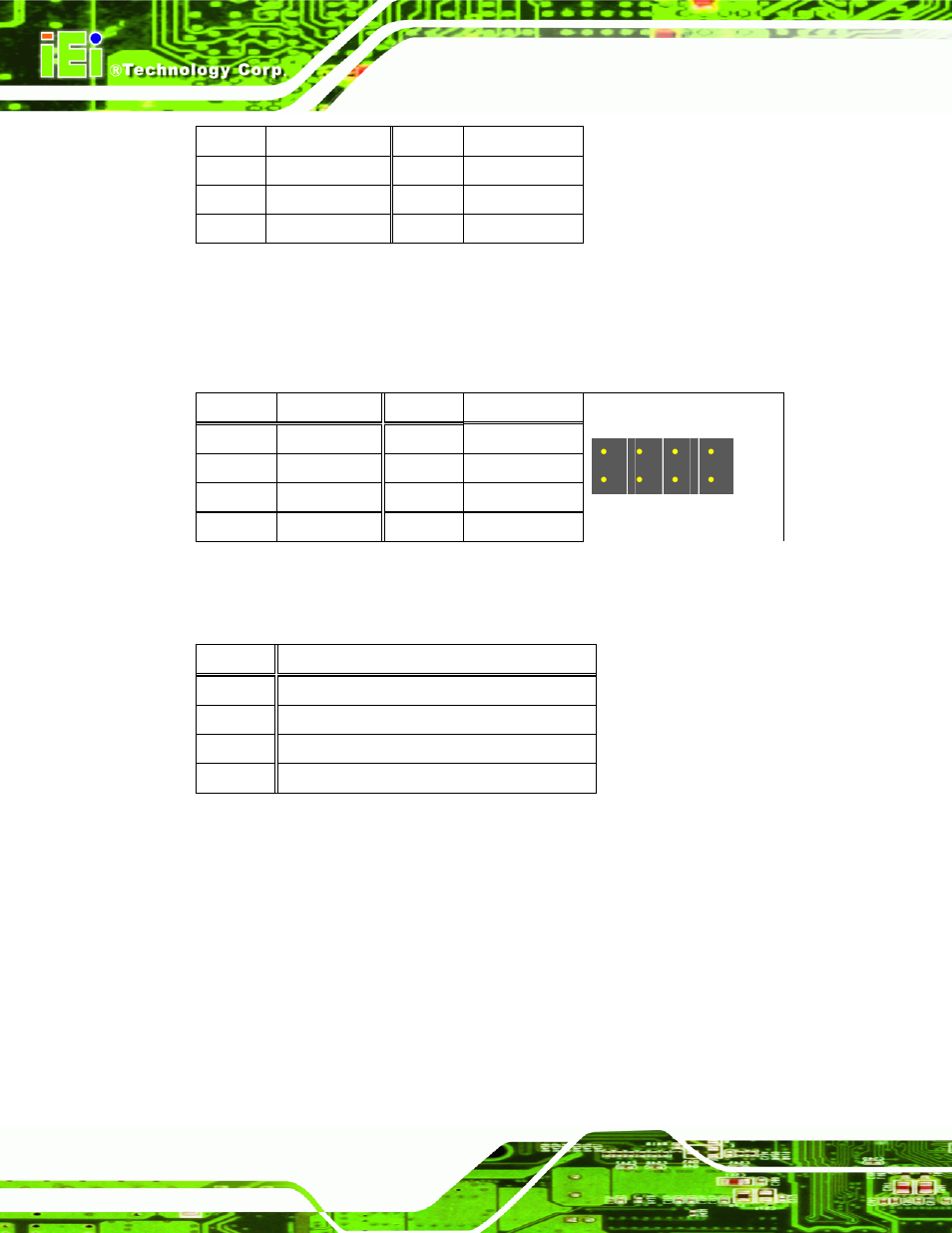 22 usb connector (usb1), 23 usb connector (usb2), Table 7-22: ttl panel connector (cn6) pinouts | Table 7-23: usb connector (usb1) pinouts, Table 7-24: usb connector (usb2) pinouts | IEI Integration AFL-ххA-N26 User Manual | Page 130 / 152