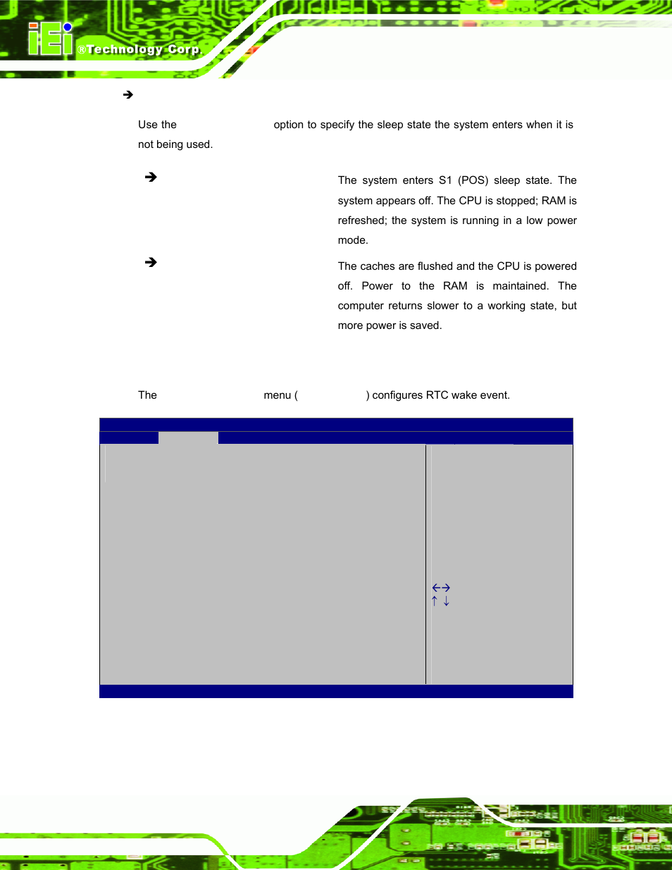 2 rtc wake settings | IEI Integration AFL-ххA-N26 User Manual | Page 74 / 152