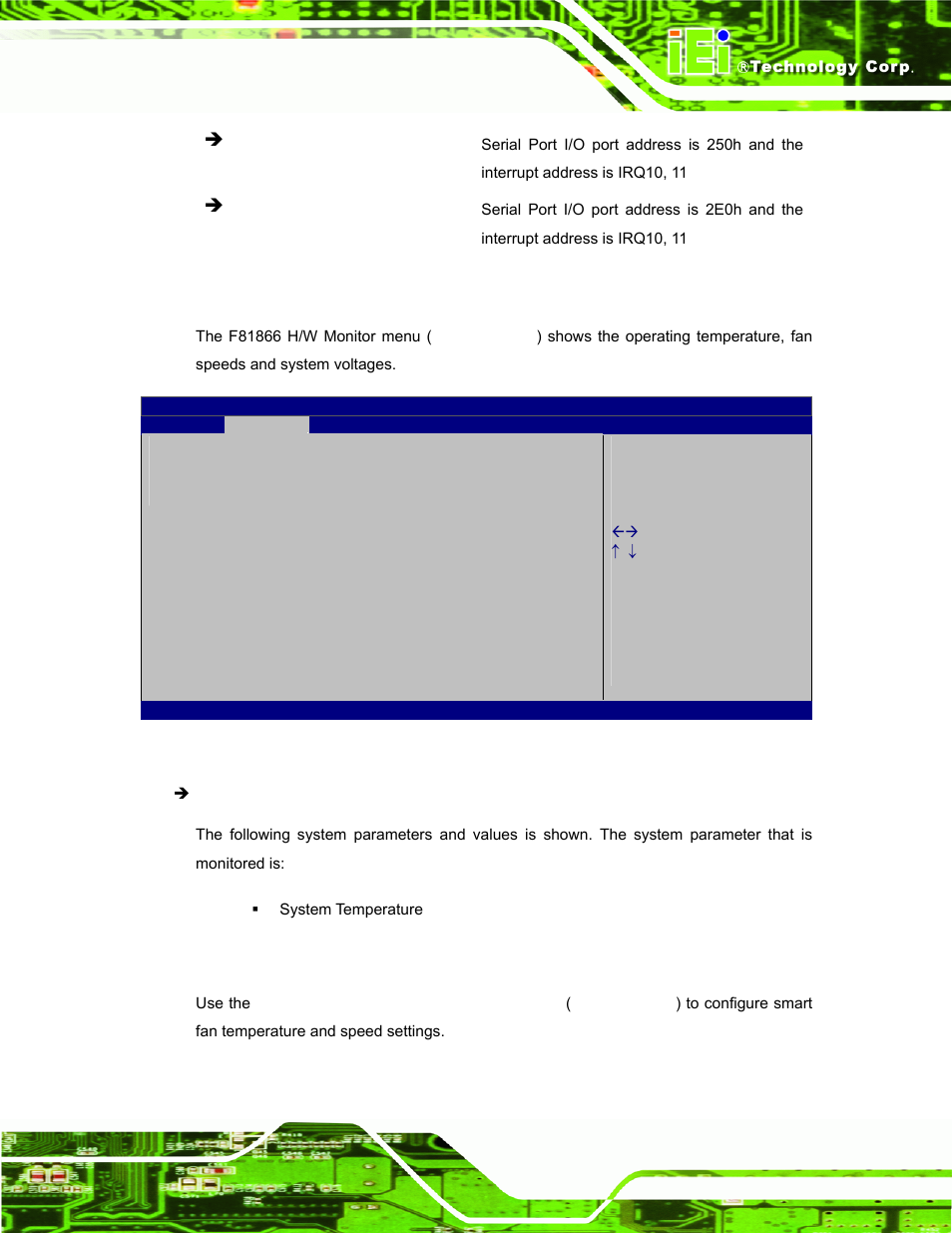 7 f81866 h/w monitor, 1 smart fan mode configuration | IEI Integration AFL-ххA-N26 User Manual | Page 83 / 152