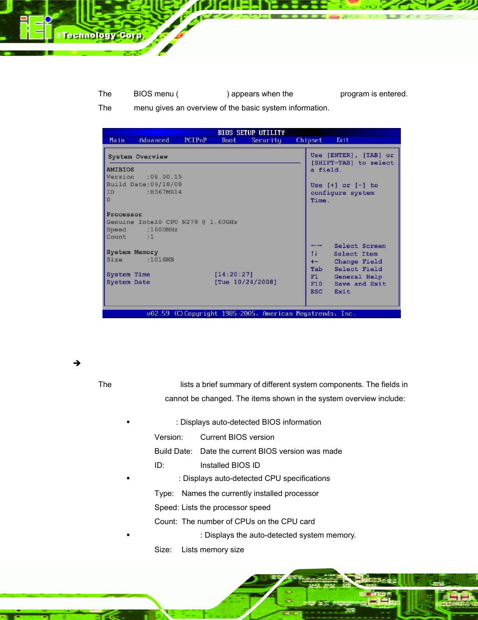 2 main | IEI Integration AFL-xxA-N270-Series v2.00 User Manual | Page 83 / 171