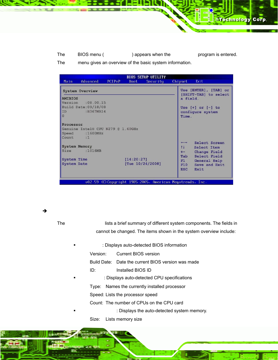 2 main | IEI Integration AFL-xxA-N270-Series v2.11 User Manual | Page 81 / 170