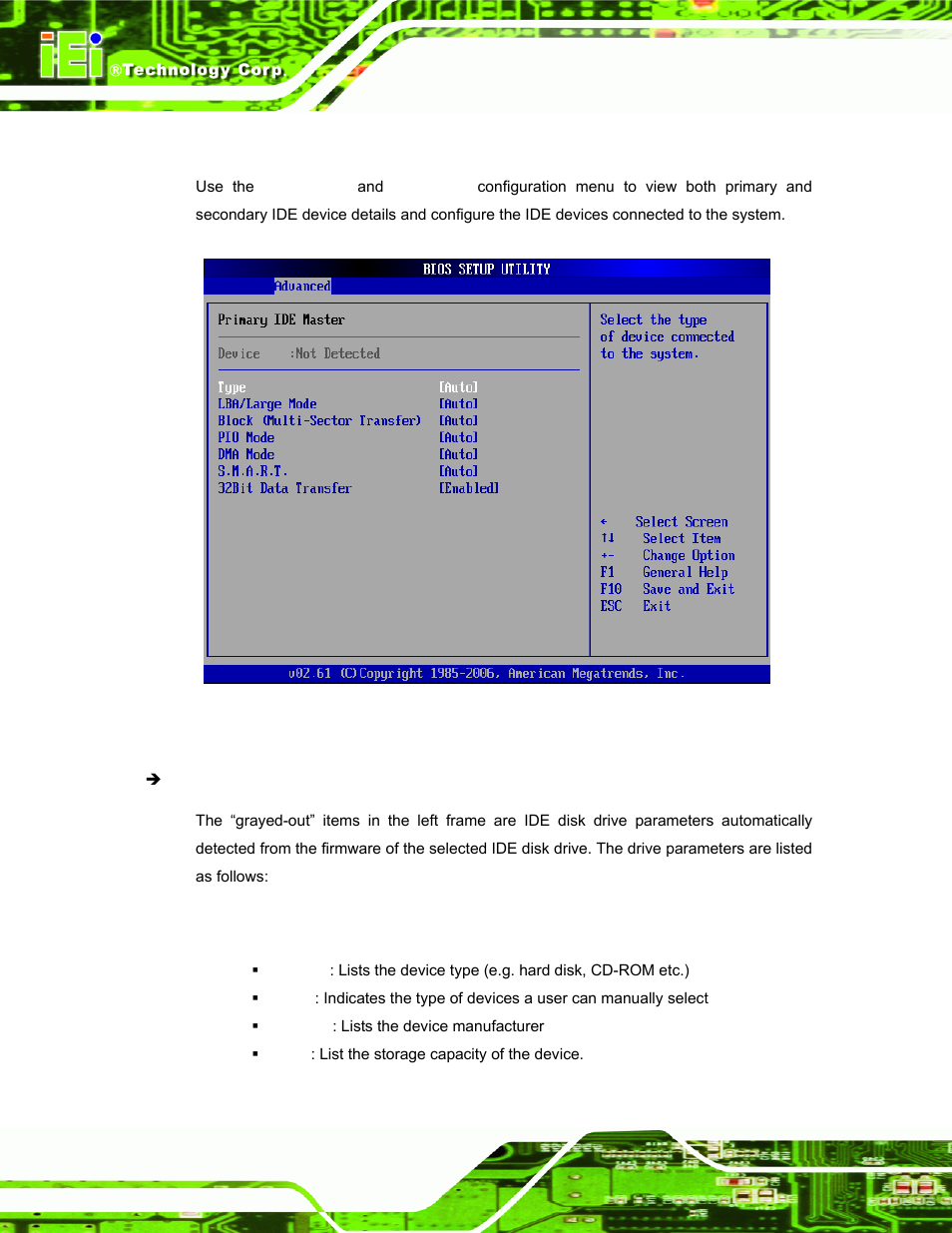 1 ide master, ide slave | IEI Integration AFL-xxA-N270-Series v2.11 User Manual | Page 86 / 170