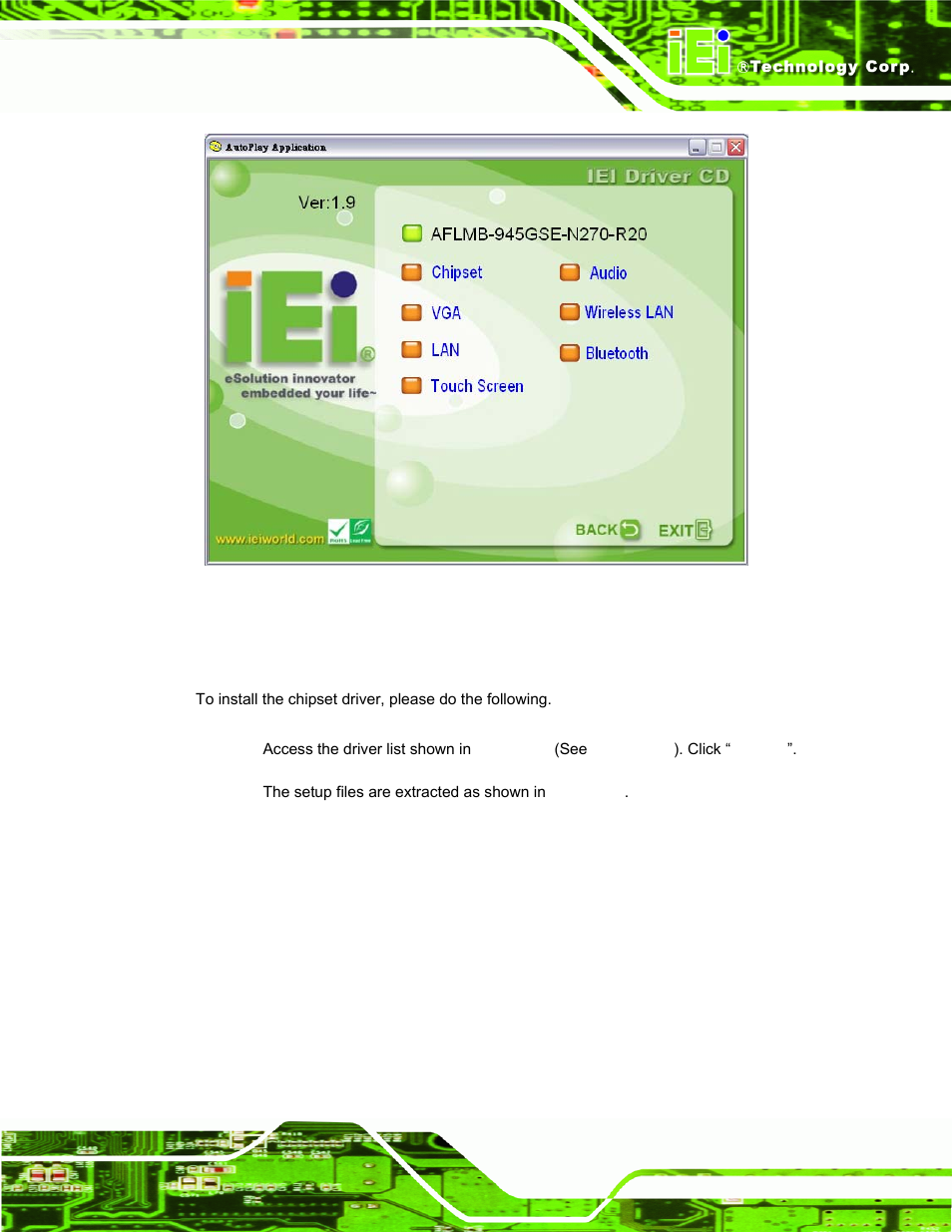 3 chipset driver installation | IEI Integration AFL-xxA-N270-Series v2.30 User Manual | Page 115 / 182