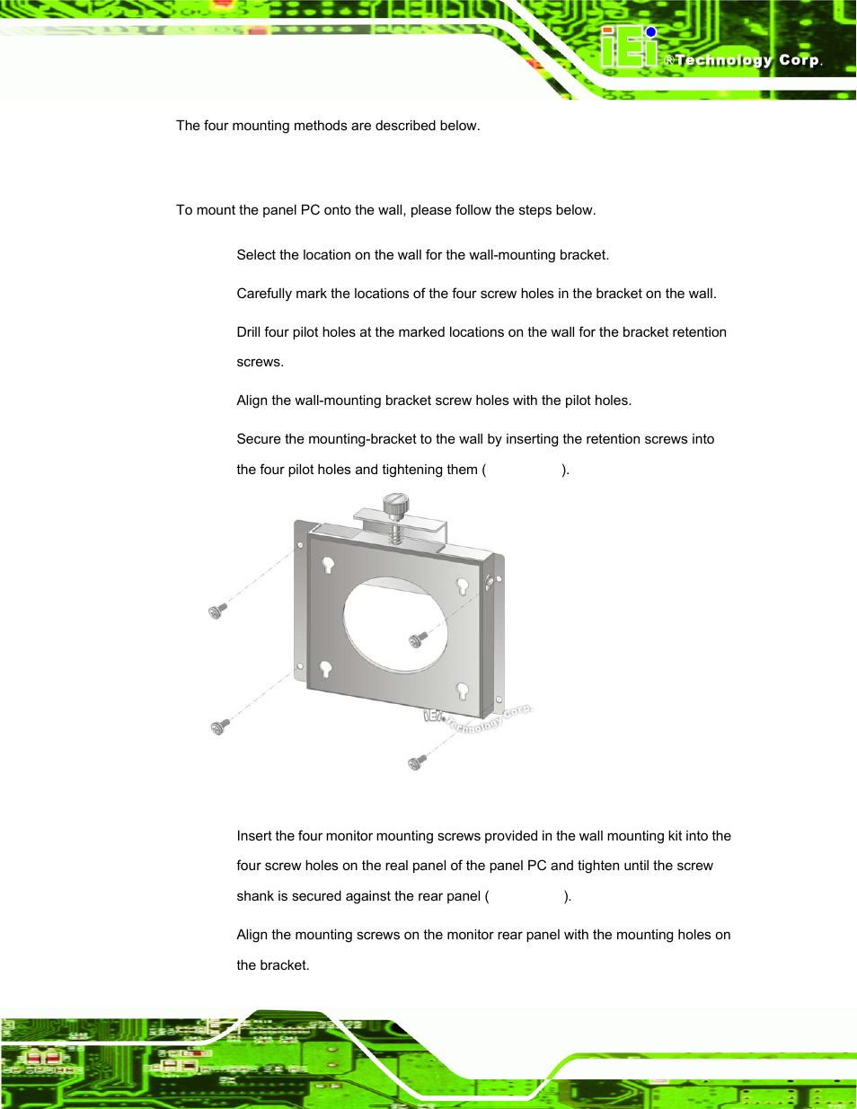 1 wall mounting, Figure 2-10: wall-mounting bracket | IEI Integration AFL-W10A-N270 v2.13 User Manual | Page 39 / 143