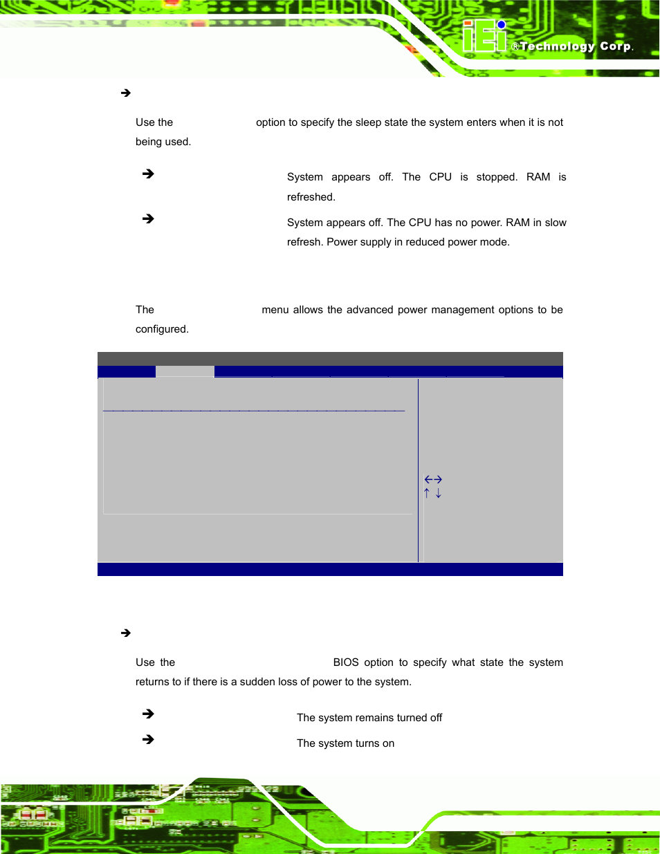 2 apm configuration | IEI Integration AFL-W10A-N270 v3.20 User Manual | Page 75 / 177