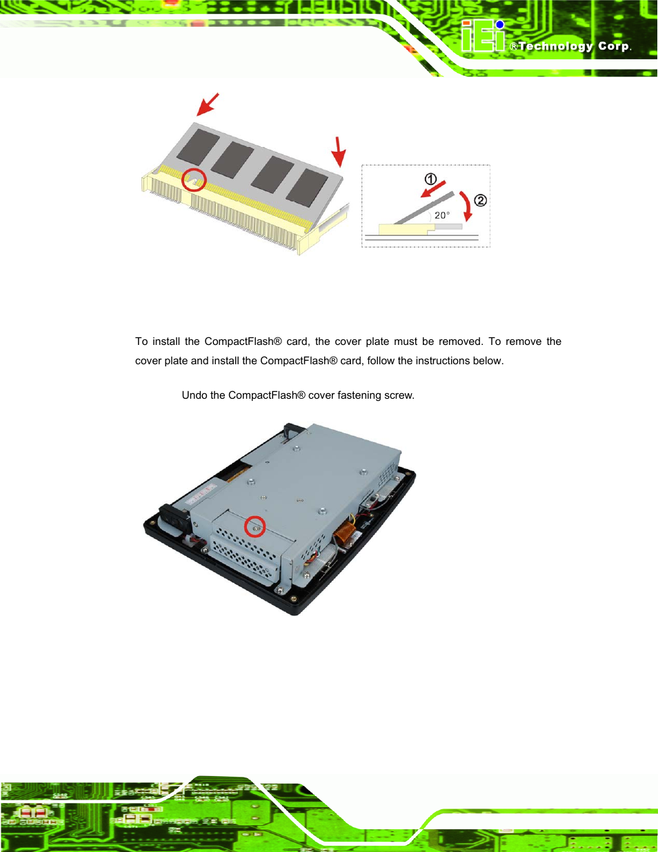 2 cf card replacement | IEI Integration AFL-F08A v2.10 User Manual | Page 55 / 143