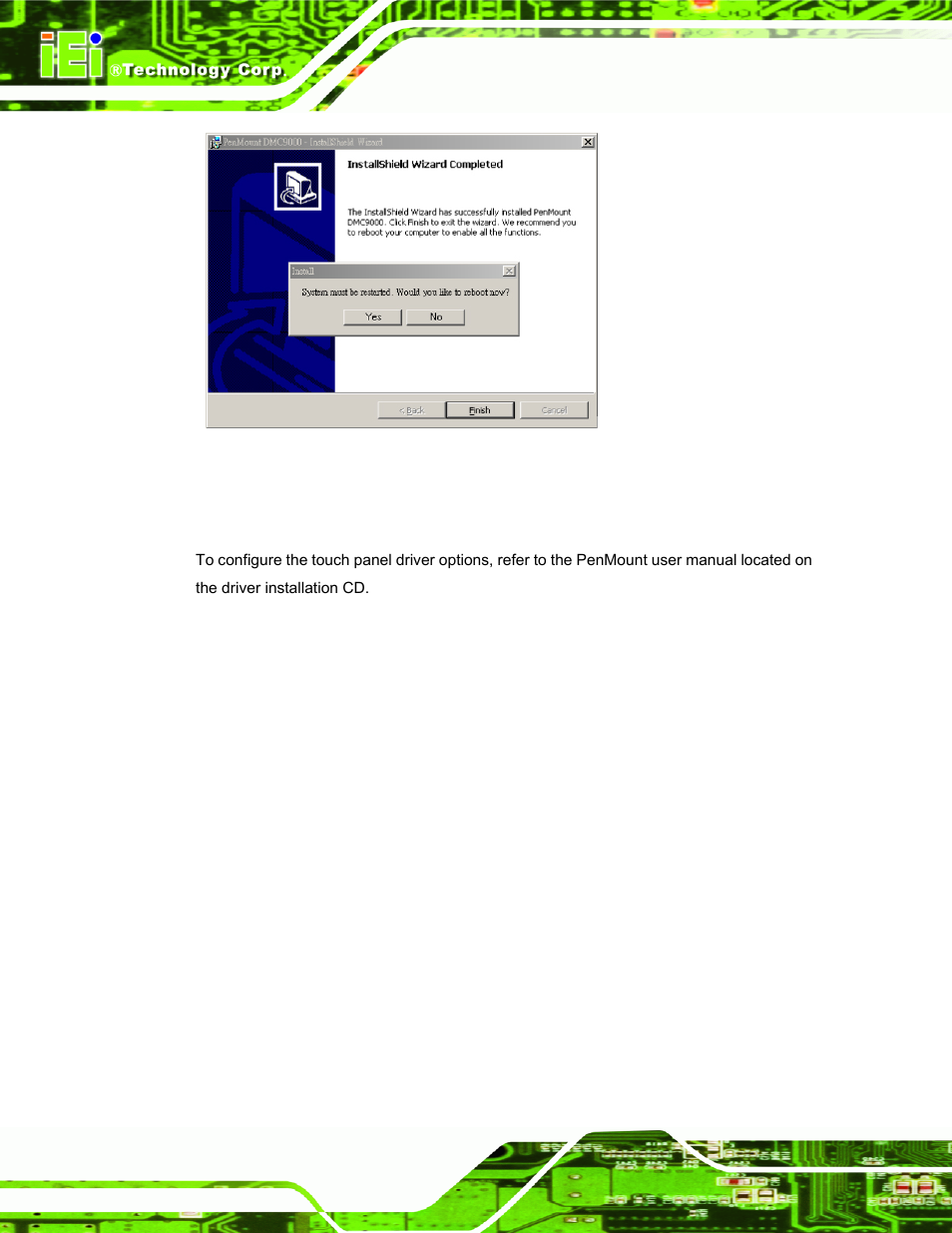 C.2.3 touch panel driver configuration | IEI Integration AFL-056A-LX v1.02 User Manual | Page 95 / 116