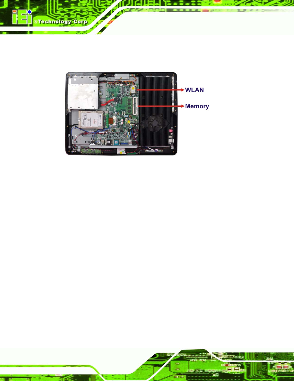 5 replacing components, 1 memory module replacement, Eplacing | Omponents, Figure 7-3: internal components | IEI Integration AFL2-W19A-H61 v1.21 User Manual | Page 140 / 279