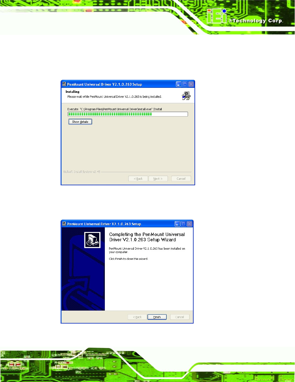 Figure 9-19: touch screen driver update complete | IEI Integration AFL2-W19A-H61 v1.21 User Manual | Page 195 / 279