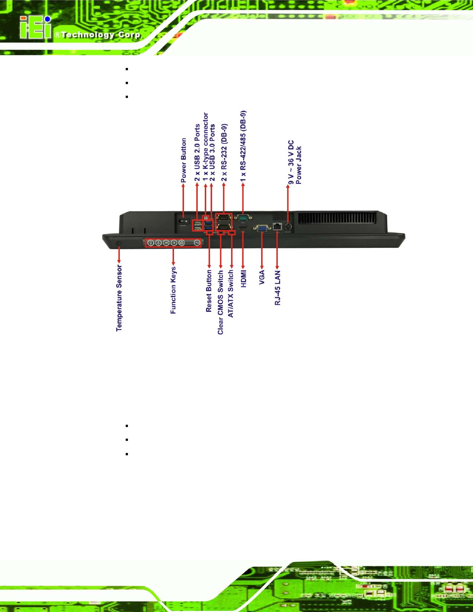 4 left side panel, Figure 1-8: afl2-w19a/ab-h61 bottom panel | IEI Integration AFL2-W19A-H61 v1.21 User Manual | Page 30 / 279