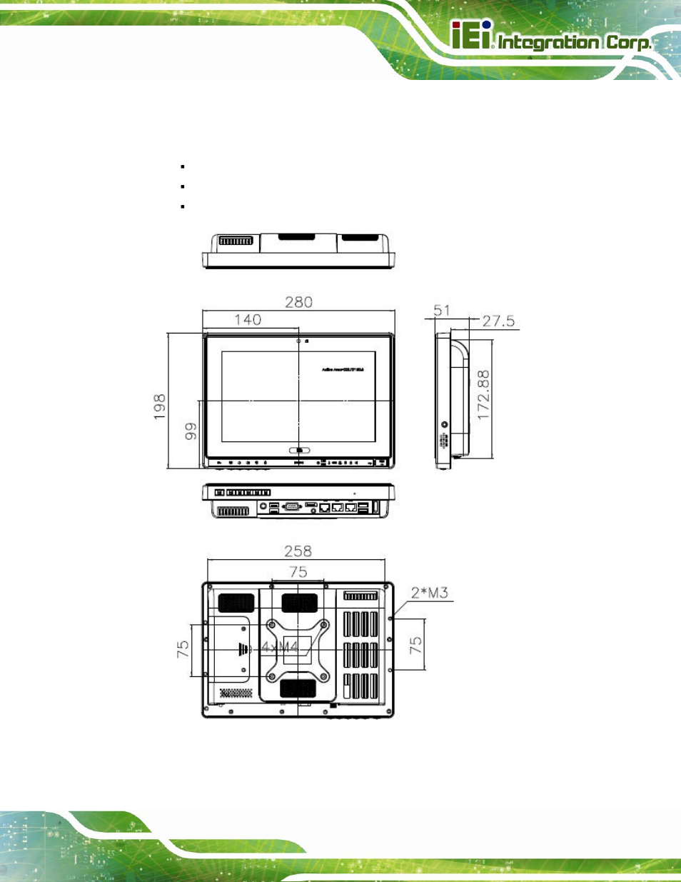 5 dimensions, Imensions, Figure 1-8: afl2-w10a-n28 dimensions (mm) | IEI Integration AFL2-W10A-N28 User Manual | Page 29 / 206