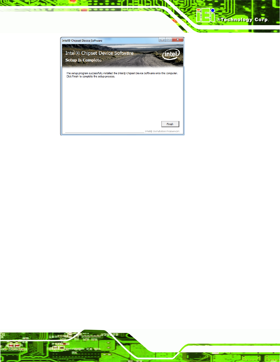 4 graphics driver installation, Raphics, River | Nstallation, Figure 5-6: chipset driver setup operations | IEI Integration AFL2-10A-N28 User Manual | Page 94 / 203