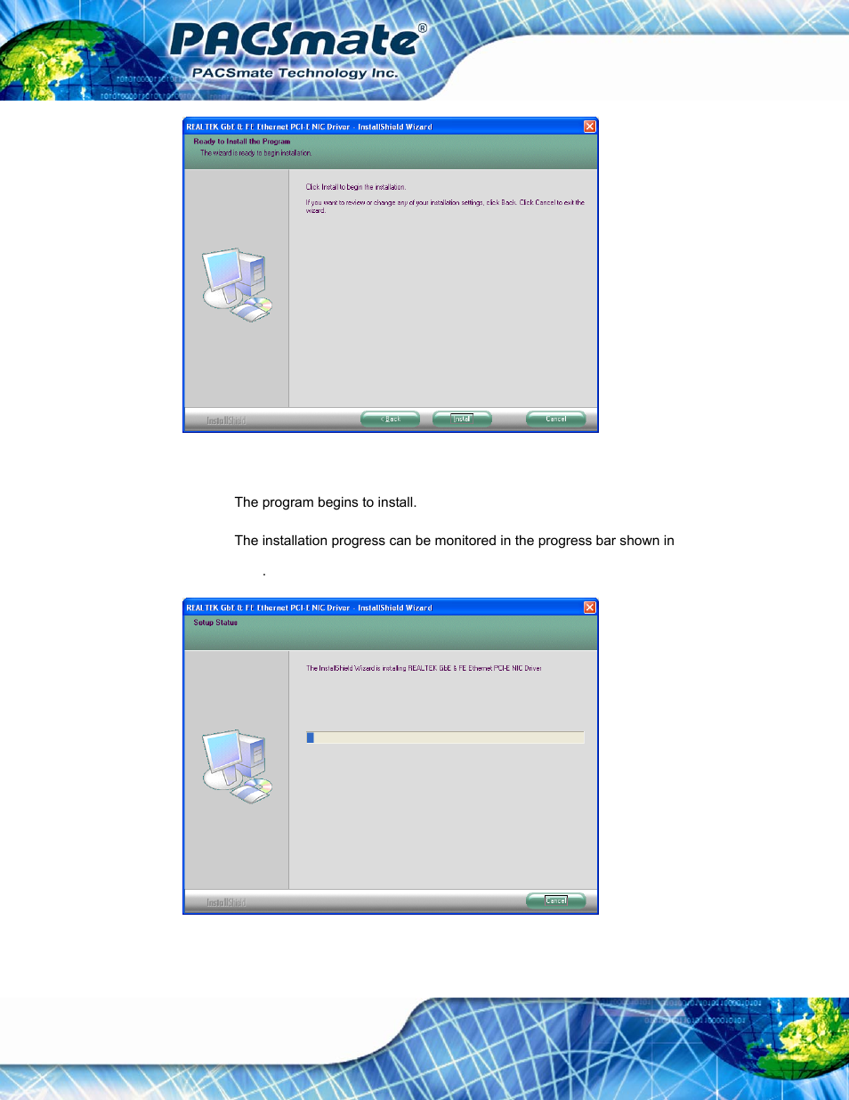 Figure 7-22: lan driver welcome screen, Figure 7-23: lan driver installation | IEI Integration IBS-19A User Manual | Page 104 / 177