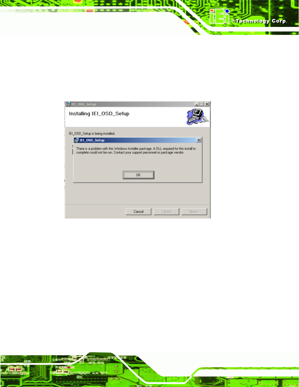 C.5 smartosd faq, C.5.1 windows 2000 installation failure, Smart | Figure c-9: dll missing | IEI Integration SRM_121_150 v2.02 User Manual | Page 105 / 107