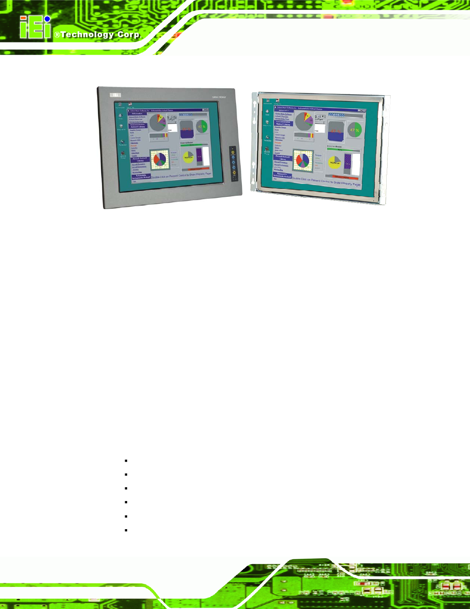 1 overview, 1 standard features, Verview | Figure 1-1: srm and srm-kit series lcd monitor | IEI Integration SRM_121_150 v2.02 User Manual | Page 12 / 107