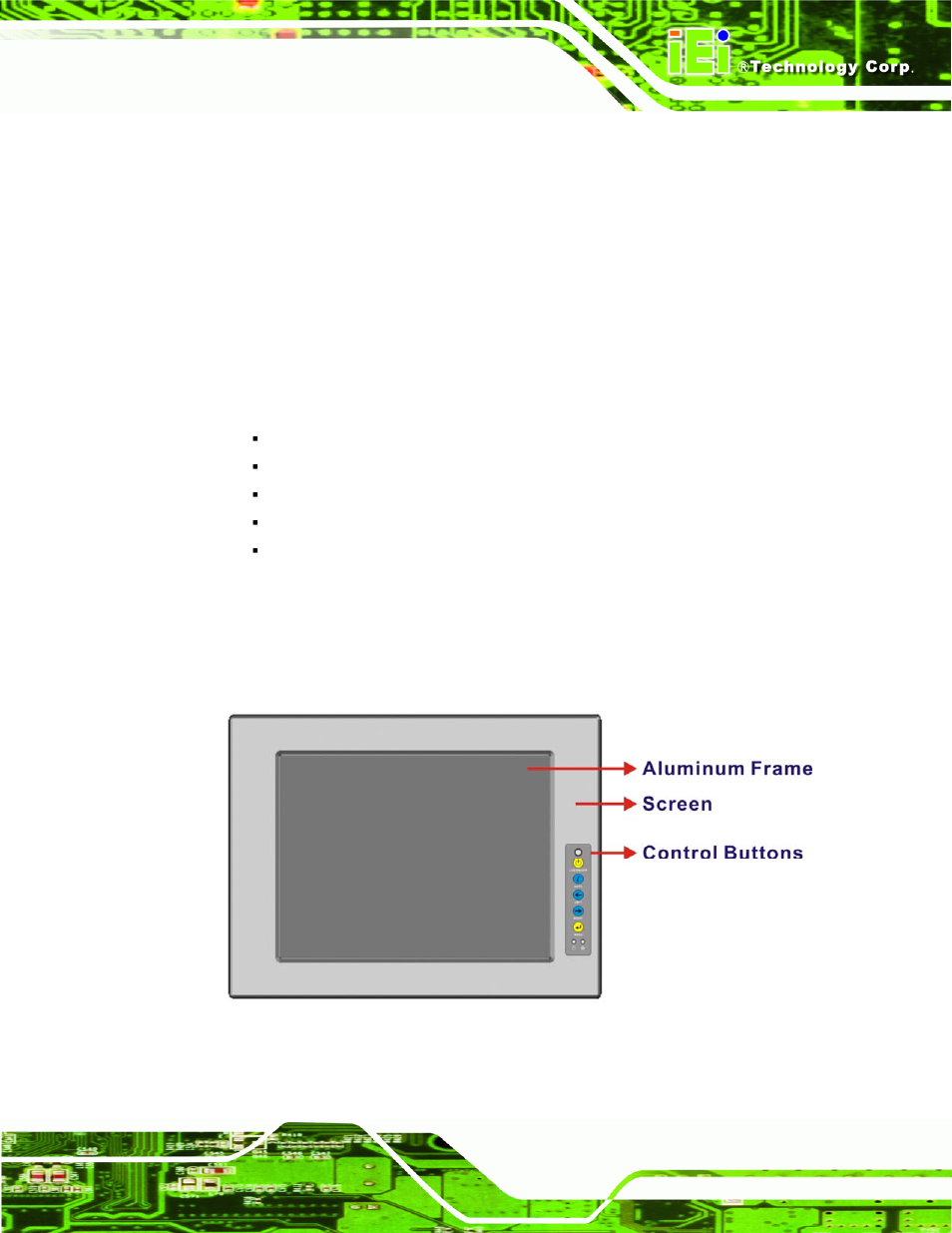 2 external overview, 1 srm series front view, Xternal | Verview, Figure 1-2: srm series front view | IEI Integration SRM_121_150 v2.02 User Manual | Page 15 / 107