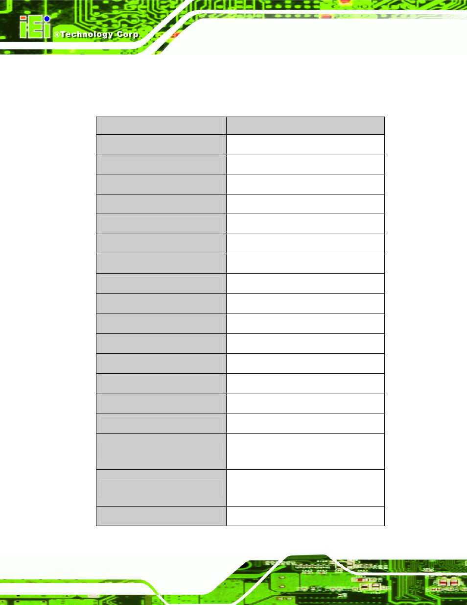 4 srm-150 lcd specifications | IEI Integration SRM_121_150 v2.02 User Manual | Page 34 / 107