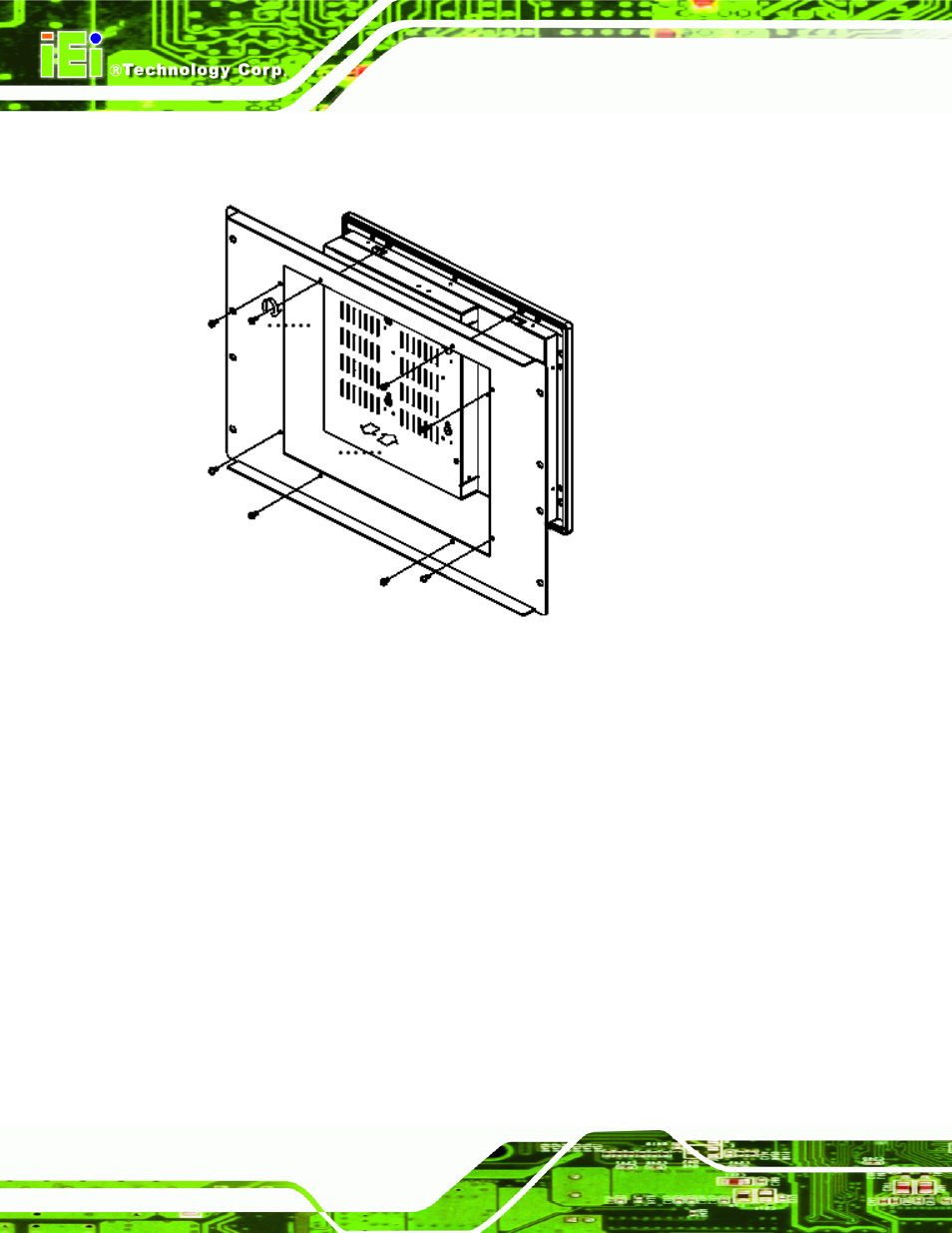Figure 5-9: secure the rack mount kit | IEI Integration SRM_121_150 v2.02 User Manual | Page 56 / 107