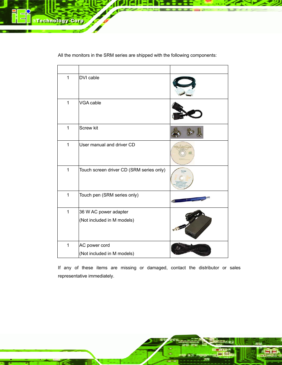 3 packing list | IEI Integration SRM_121_150 v3.00 User Manual | Page 44 / 106